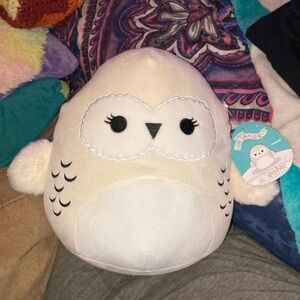 Squishmallows/Harry Potter White & Gray Hedwig owl plush